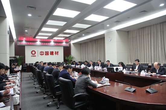 中国建材集团召开2018年度成员企业党委书记抓党建述职评议会