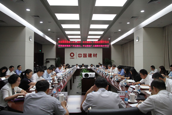 中国建材集团党委开展“不忘初心、 牢记使命”主题教育第二次集中学习研讨